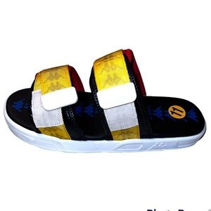 Kappa Sandals 222 Banda Aster 5 Slip on Slides Multi Silhouette Size 11 New